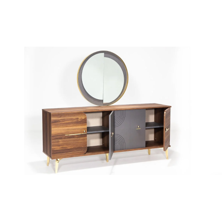 Console assyrienne + Miroir