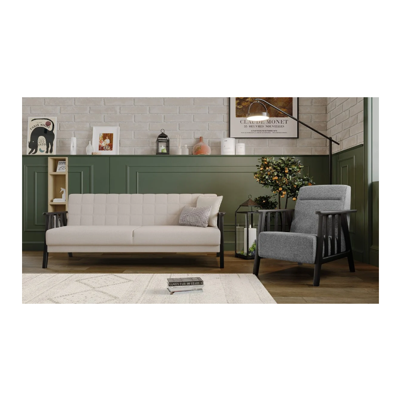 Modèle Anka : 1 Canapé de 3 Place + 1 Fauteuil de 1 Place