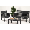 Groupe de sièges de jardin Campaign Lara 2+1+1  (sans coussin)