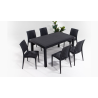 Table en Rotin + 6 Chaise