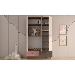 Hera Vénus: 1 Tête de lit + 1 Bureau + 1  Armoire