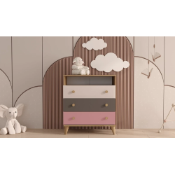 Hera Vénus: 1 Tête de lit + 1 Bureau + 1  Armoire