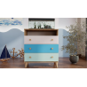 Hera Lot pour Enfant: 1 Tête de Lit + 1 Bureau + 1 Armoire