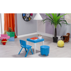 Ensemble de table d'activités carrée pour enfants junior