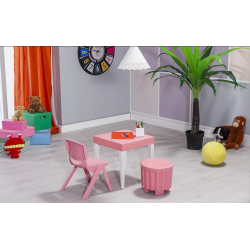 Ensemble de table d'activités carrée pour enfants junior
