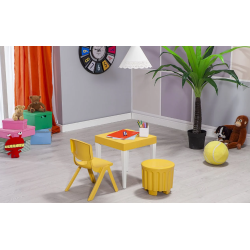 Ensemble de table d'activités carrée pour enfants junior