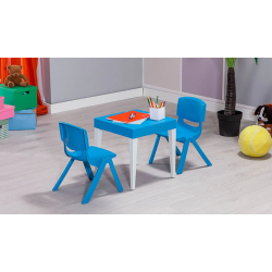 Table d'activités carrée junior, ensemble 3
